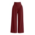 thumbnail image 6 of Women’s High Waist Yoga Pants Lightweight Wide Leg Sport Bottoms with Pockets Casual Loose Outdoor Fitness Trousers, 6 of 7