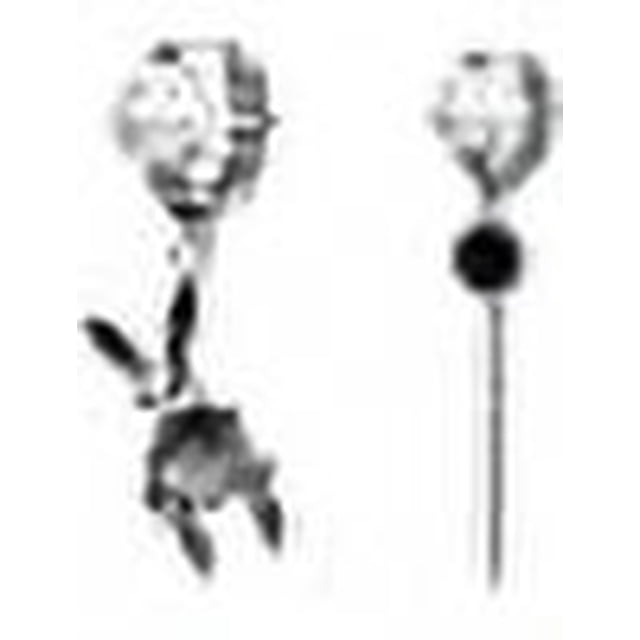 Pendientes de conejo asimétricos de cadena larga para mujer, pendientes punk chapados en plata, joyería (conejo) Rojo Verde
