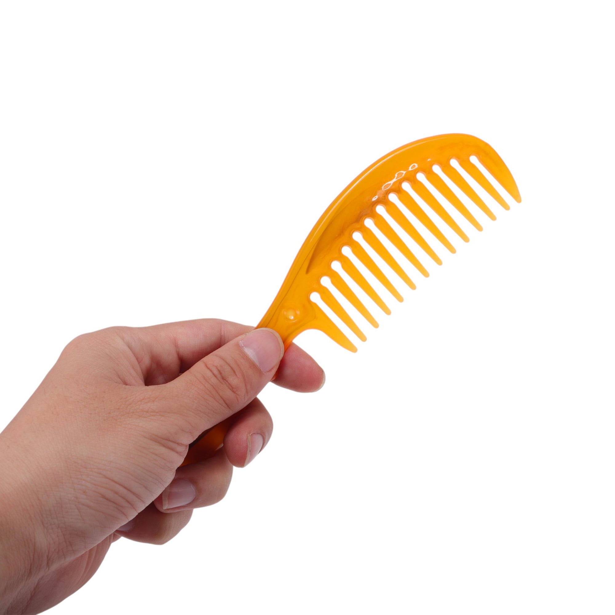 Unique Bargains 1 Piece Women Comfortable Tendon Comb in Orange Color for All Hair Types