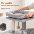 thumbnail image 5 of PAWZ Road 28" Small Cat Tree Tower Cat Condo with Perch Cat Scratching Post for Indoor Cats, Gray, 5 of 15
