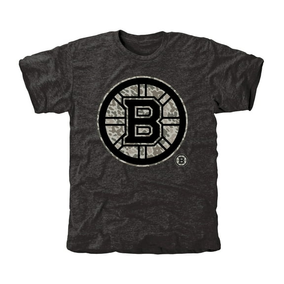 Men's Boston Bruins Black Rink Warrior Tri-Blend T-Shirt