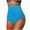 Y508-Blue, variant on High Waisted Bikini Bottoms Ruched Tummy Control Swim Bottom Bathing Suits for Women (Y508-Red,XXL)