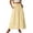 2Light Yellow, variant on 2026 Skirts For Women Fashion Eyelet Hollow Out Boho Long Skirt Solid Color Elastic Waisted A-Line Dress With Ankle Length