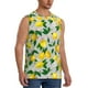 thumbnail image 2 of Fotbe Lemon1 Men's Camiseta sin Mangas Estampada para Hombres, Playera Casual para Gimnasio, Entrenamiento, Playa-Small, 2 of 7