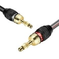 thumbnail image 1 of 12 AWG Speaker Wire - Banana Plug Cable, 25FT Male-to-Male - High-Performance Speaker Cable Banana Plugs with 24k Gold Plated Connector Tips for Home Theater System, 1 of 8