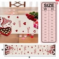 thumbnail image 6 of Valentine's Day Cotton Linen Table Runner Be Mine Love Gnome Red Heart Rose Floral Dining Table Runners for Home Decor Party Dining Room Restaurant Kitchen Party 13" x 36", 6 of 8