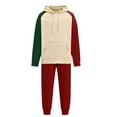 thumbnail image 6 of Christmas 2PC Sweatsuit for Women Long Sleeve Crewneck Print Hoodie Elastic Waist Cuffed Joggers Family Matching Set with Pockets Multicolor-mom XL, 6 of 7