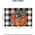 thumbnail image 6 of Pumpkin Buffalo Plaid Fall Placemats 12x18 Set of 4, Seasonal Autumn Thanksgiving Decorative Table Mat for Home Party Outdoor Dining, 6 of 6