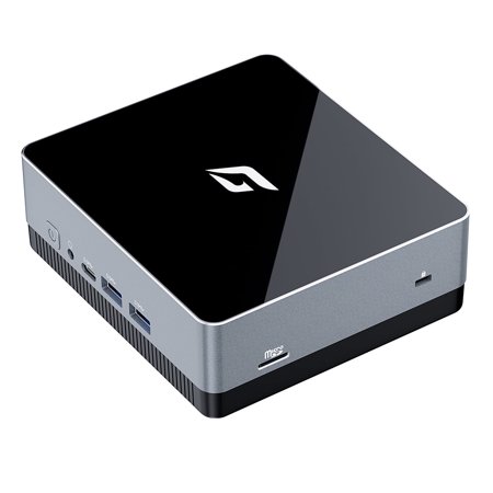 CyberGeek Nano A1 Minipc Win 11 Pro, Intel 12th Alder Lake N100 (up to 3.4GHz), Computer Tower 4GB DDR4 RAM 128GB PCIe SSD, Micro PC 4K Dual Display/USB3.0/WiFi 6/BT5.2/RJ45/VESA Mini Business PC