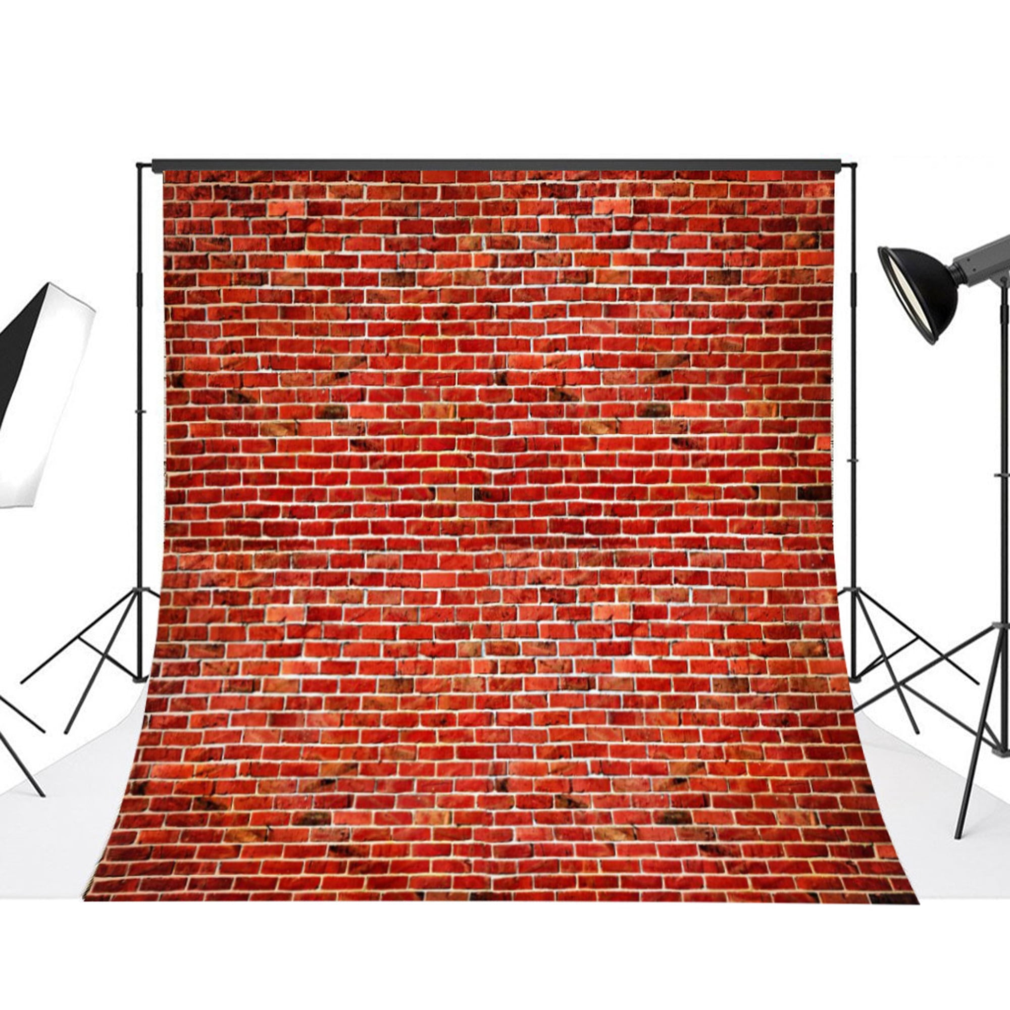 15x10ft Customizable Vinyl Photography Backdrops Red Shabby Brick Wall Background Hallowmas Easter Holidays Thin Stone Baby Children Adults Portrait Photo Booth Studio Prop for Wediing Parties 
