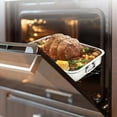 thumbnail image 3 of Shoreew Stainless Steel Baking Tray Heavy Duty Turkey Roasting Pan Oven Flat Rack Induction Roast Tray for Chicken Vegetable Lasagna, 3 of 6