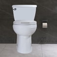 thumbnail image 2 of WinZo WZ5035 Elongated One Piece Toilet 17.25 inches Comfort Tall Toilet Single 1.28 GPF Front Flush Soft Closing Seat,White 12"Rough-in, 2 of 5