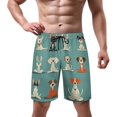 thumbnail image 2 of NICKSUN Men's Swim Trunks, Cute Print Quick Dry Summer Board Beach Shorts with Mesh Lining and Pockets, 2 of 6
