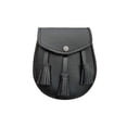 thumbnail image 4 of SZCO 8" Black Leather Strap with 3 Tassels Durable Handmade Leather Accessory for Decor, Crafting, Bag Charm and Keychains use, 4 of 4