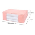 thumbnail image 3 of Storage Clothing Bags Storage Containers Clothes Organizer With Reinforced Handle Sturdy Woven Fabric For Blankets Bedding With Zipper, 3 of 7