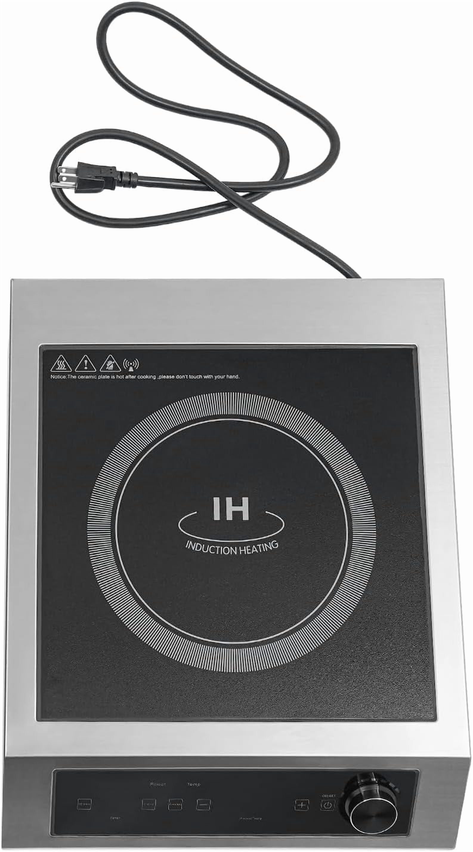 Commercial Induction Cooktop, 3500W Countertop Burner Electric Induction Stove with Leakage/Overload Protection, Portable Induction Cooker with Timer/Led Display for Cooking