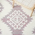 thumbnail image 6 of SAFAVIEH Moroccan Tassel Desmond Southwestern Shag Area Rug, Pink/Ivory, 6'7" x 6'7" Round, 6 of 11