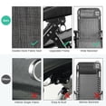 thumbnail image 3 of YYAo Lounge Chair, Folding Patio Recliner, Oversize Lounge Chair with Cup Holder of Heavy Duty for outdoor-Gray, 3 of 5