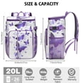thumbnail image 4 of Floral Butterfly Design Insulated Backpack Cooler – Leakproof Lunch Bag with Tropical Pattern, Great for Hiking, Beach Days & Outdoor Use, 4 of 6