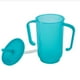 thumbnail image 1 of Vaso para beber con boquilla para adultos mayores Vaso para alimentación a prueba de derrames con pajita para pacientes discapacitados Maternidad 2 asas Tapa extraíble, 1 of 10
