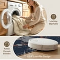 thumbnail image 5 of ODIKA Galaxy Continent Motif Circles Continents Round Map Planetary Playful Stain Resistant Low Profile for Dorm Room, Small Living Apartment, 5 of 7