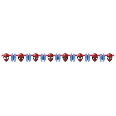 Multicolor Spiderman Birthday Banner, 6.5ft
