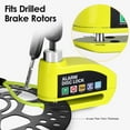 thumbnail image 5 of Alarm Disc Lock Motorcycle Disc Brake Lock Security Wheel Disc Lock Waterproof 110dB Alarm Sound for Motorbike Bike Scooter, 5 of 7