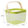 thumbnail image 2 of Kitchen Fruit Colander Metal Material Comfortable Portable Handle Wear Resistant Practical Vegetable Drain Basket for Kitchen, 2 of 5