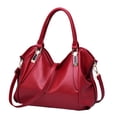 thumbnail image 4 of Bolso de mano para mujer, bolso cruzado, portátil, informal, de alta capacidad, bolso de mano para mujer, bolso de hombro para compras de regalos del Rojo, 4 of 8