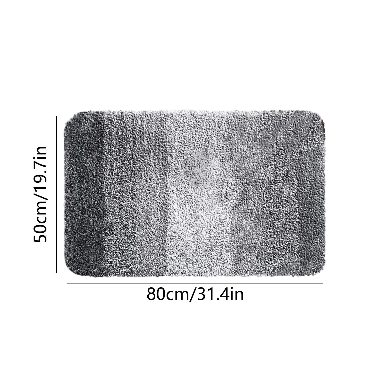 Under $5! InsCrazy Bathroom Rugs Bedroom Mat Flocking Carpet Plushes Rug Bathroom Absorbent Non-Slip Mats Kitchen Foot Mats Machine Wash Bathroom Rugs for Bedroom Bath Tub 20" x 30"
