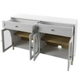 thumbnail image 4 of Twin Star Home Modern Sideboard with Glass Cabinet Doors, 4 of 8