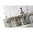 thumbnail image 4 of Kingston Brass KC7068AX Vintage Widespread Bathroom Faucet with Brass Pop-Up, Brushed Nickel, 4 of 8