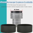thumbnail image 2 of LUU-2PCS Eyepiece Eyeshields, Binocular Eye Cups Replacement, Eyepiece Protector, 44mm Diameter Rubber Flat Angle Eyepiece Guard Stereo Microscope Accessory for 40‑42mm Interface_SAI, 2 of 9