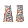 thumbnail image 6 of Defioc Set Of Travel Vintage Pattern Women's Summer Dresses 2025 Beach Casual Sleeveless Tank Loose Sundress Beach Vacation Clothes with Pocket -3X-Large, 6 of 7