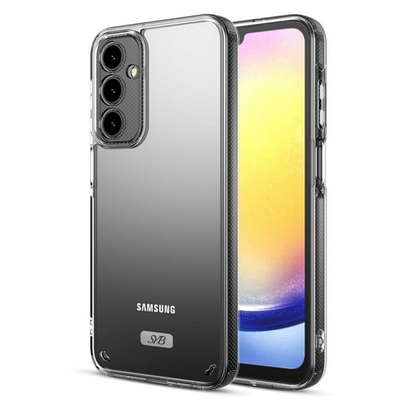 Sturdy Case Gummy Rubber Hard TPU Slim Fit Cover for Samsung Galaxy A25 5G - Highly Transparent Clear