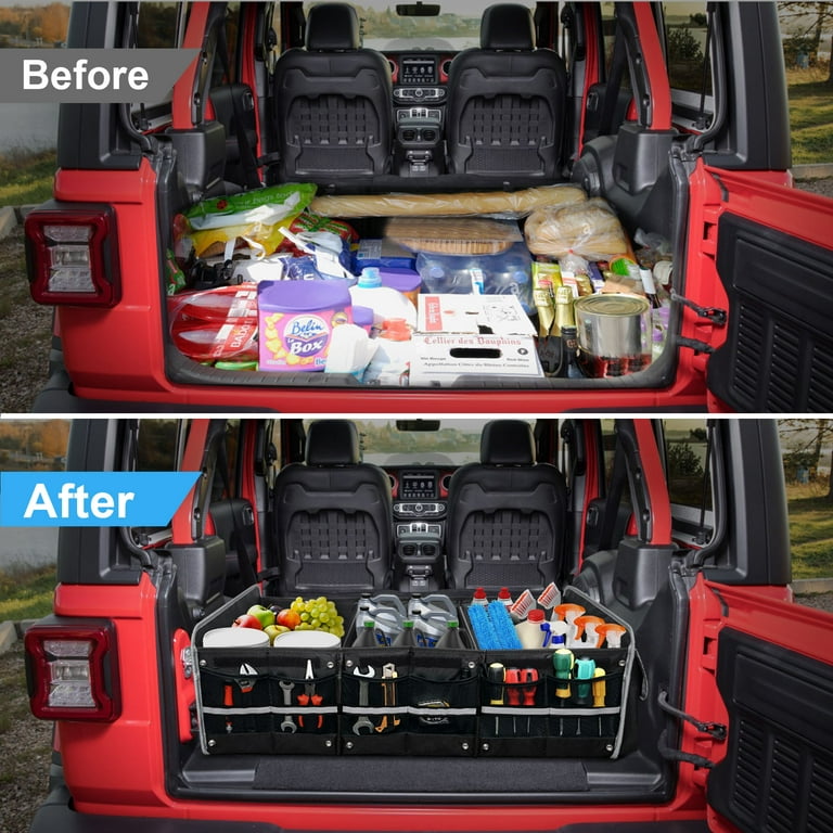 SOUVENIR Car Trunk Organizer, Anti Slip Car Trunk Compartment Boot Storage  Organizer Utility Tool Bag