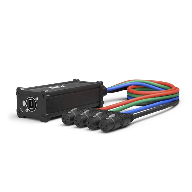 Cable Breakout LyxPro de 4 canales XLR/TRS hembra a RJ45 Ethercon