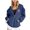 Blue, variant on Tanghaowl Sweatshirts for Women Loose Fit Autumn Winter Print Zipper Long Sleeve Pocket Drawstring Casual Sports Hooded Sweatshirt Khaki XXXL