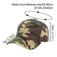 thumbnail image 2 of ManxiVoo Unisex Adjustable Camo Print Baseball Cap Outdoor Sports Hat with Curved Visor for Sun Protection Coffee, 2 of 2