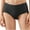 Black, variant on Women's Seamless High Waisted Brief Solid Color Hip Lifting Slim Breathable Soft Comfortable Plus Size Panties
