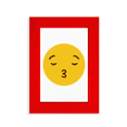 thumbnail image 1 of Kiss Love Yellow Cute Online Chat Picture Display Art Red Photo Frame, 1 of 4