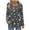 #0443-Gray, variant on Uootdi Womens Tops Women's Long Sleeve Shirts Button Down Trendy Flower Graphic Pleated Gift Shirts Casual Dressy Tunic Tees Fal l