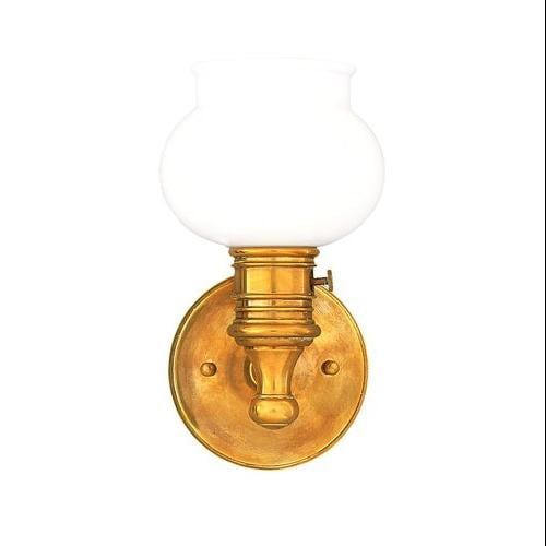 Hudson Valley Providence 1 Light Bath Bracket in Aged Brass - 2101-AGB
