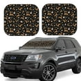thumbnail image 2 of Daiia Christmas Cookie Reindeer 2PCS Car Windshield Sun Shade, Foldable Sun Shield for Car Front Window, Auto Sun Blocker Visor Protector Universal for Truck SUV Pickup-Medium, 2 of 7