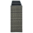 thumbnail image 4 of SAFAVIEH Rita Solid Glam Wicker Patio 3-Pot Flower Rack, Grey Brown, 4 of 12