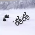 thumbnail image 6 of Cute Tiny Bike Bicycle Stud Earrings Sport Stainless Steel Jewelry Gifts, 6 of 6