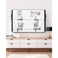 thumbnail image 3 of Outdoor TV Cover 30 to 32 Inch Weatherproof, Funny Laundry Room Guide Waterproof TV Screen Protector for Outside Decor with Zipper and Pocket 30"L x 19"H&nbsp; , Wash Dry Fold Repeat, 3 of 7