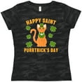 thumbnail image 3 of Inktastic St. Patrick's Day Happy Saint Purrtrick's Day Women's T-Shirt, 3 of 5
