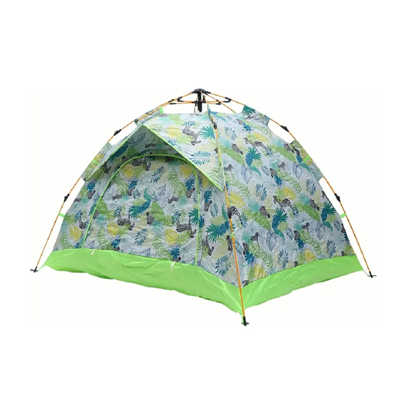 Casa De Camping 4 Personas Automática 2 Entradas Verde