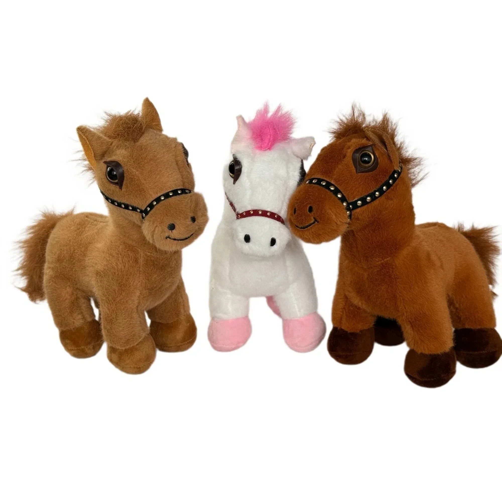 Victoria Bella 8.5" (22cm) Soft Plush Fluffy Horse Toy Wonderful Gift for Any Child or Adult Symbol of 2026 Quality and Safe Materials, White
